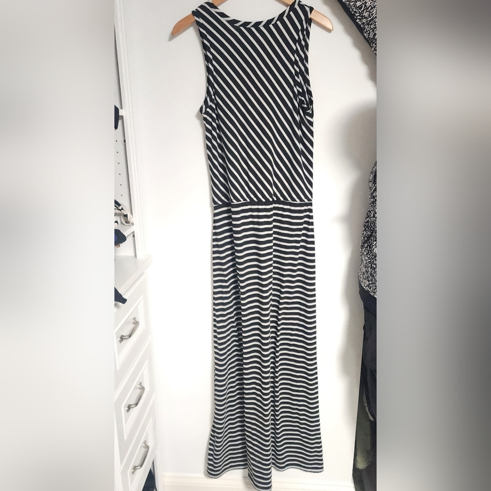 Strip maxi dress